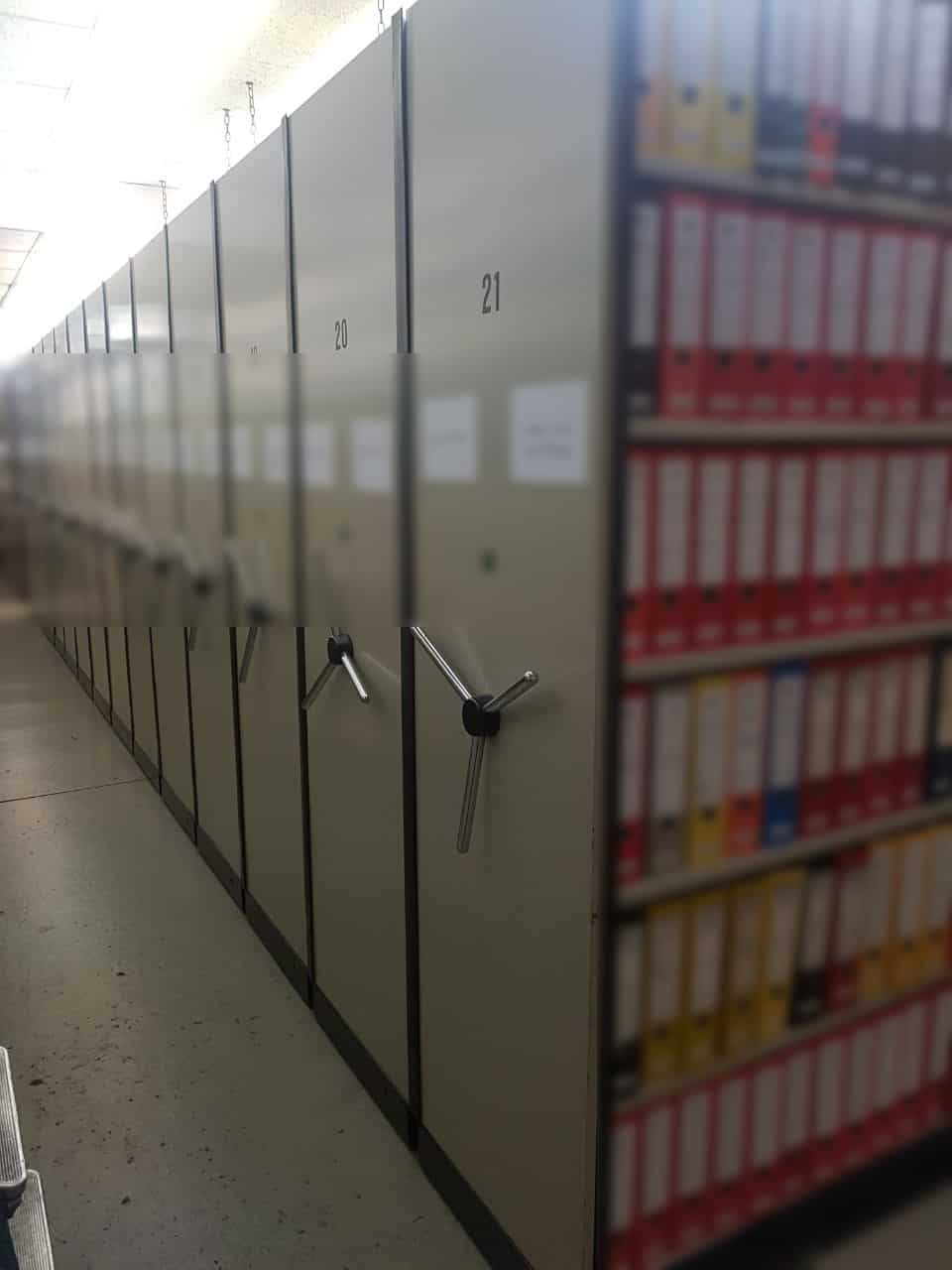 Pohlschröder Archivanlage Typ 8600-2 – Wartung und Prüfung nach DIN EN 15635